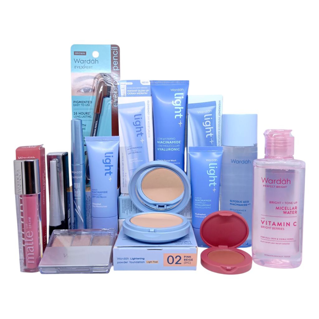 Wardah Kosmetik Lengkap Make Up dan Skincare Lengkap Paket Wardah