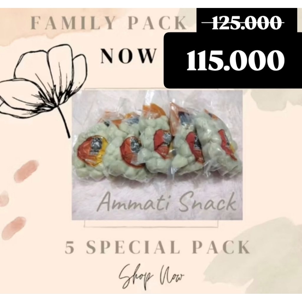 Cilok frozen Gajahan family isi 5 pack