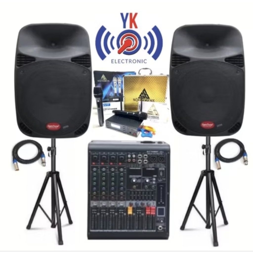 paket sound system 15 inch speaker aktif baretone original