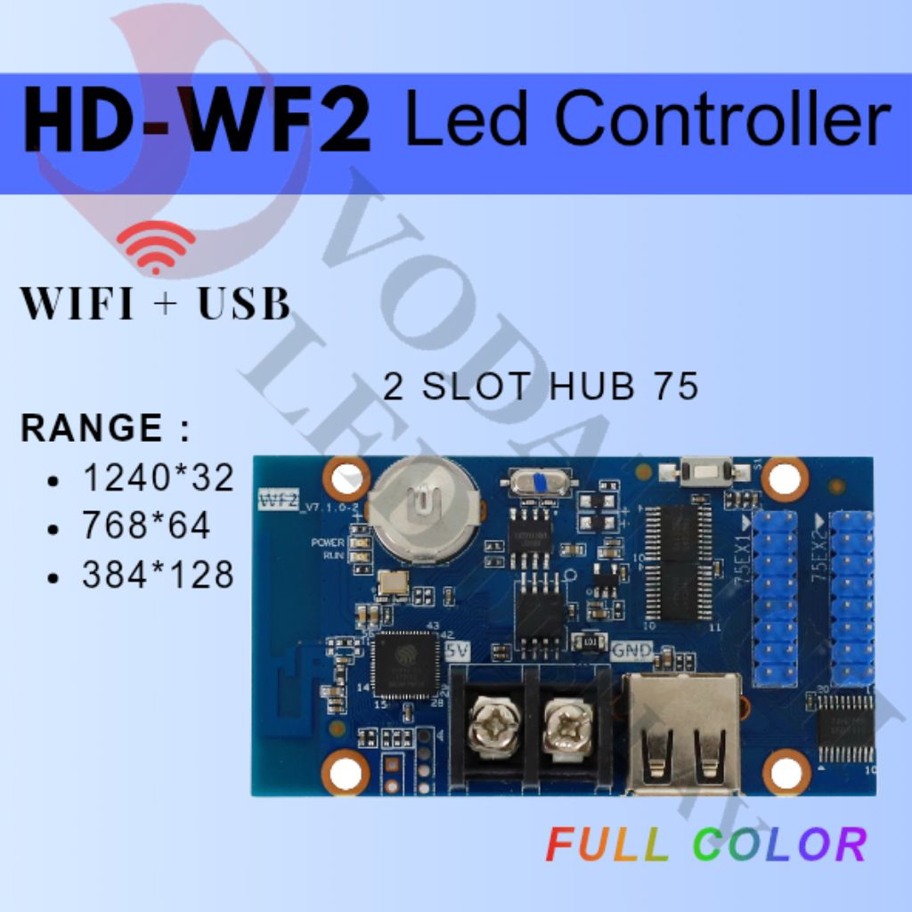 Controller huidu HD WF2 wifi running text RGB