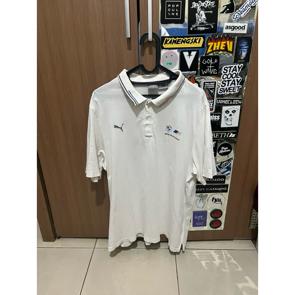 Kaos Polo Puma x BMW Motorsport Putih
