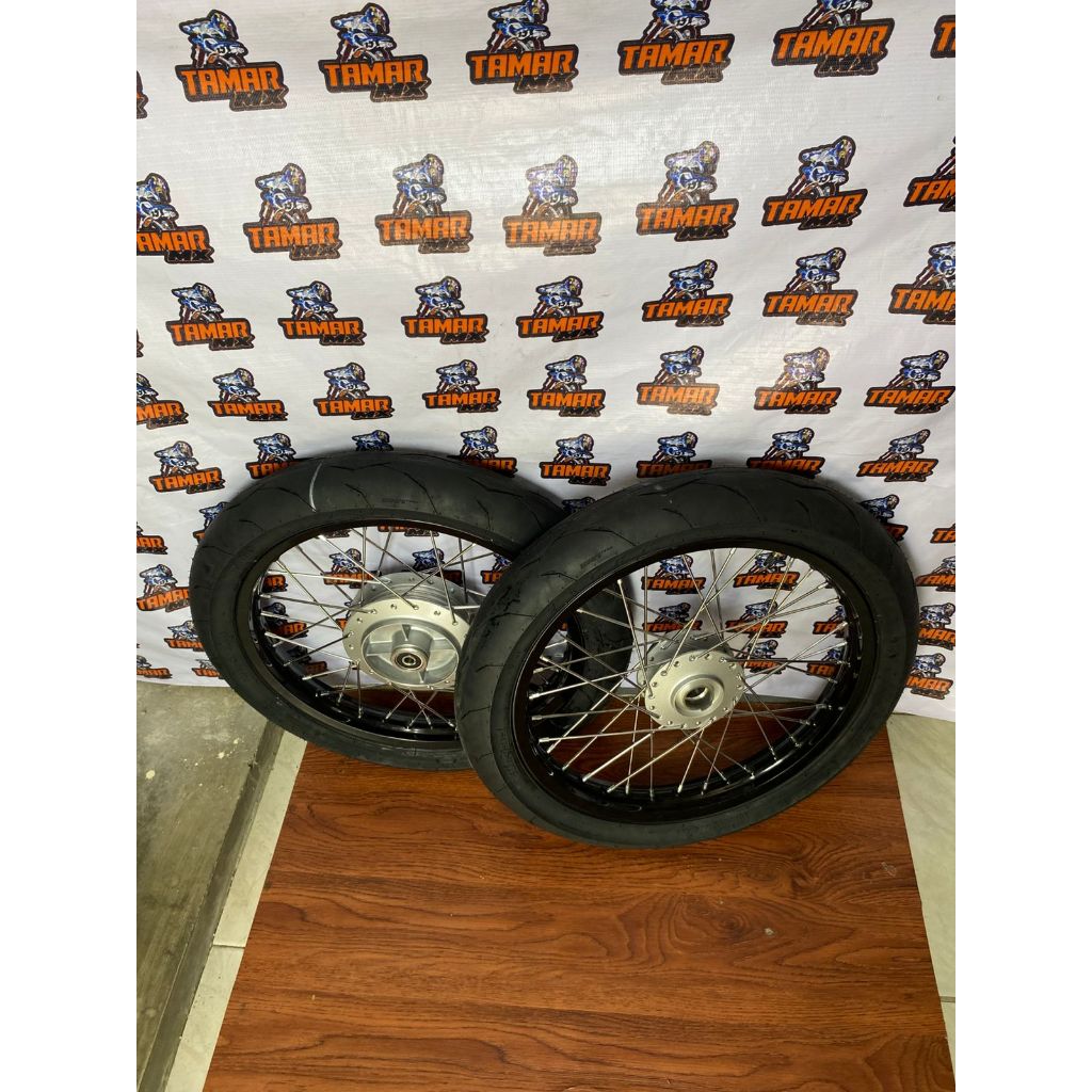 Wheelset Jupiter Z Burhan / Gueg Roda Vega R New Velg Set MX Old Ring 17 Ban CTX Hydra Ring 17