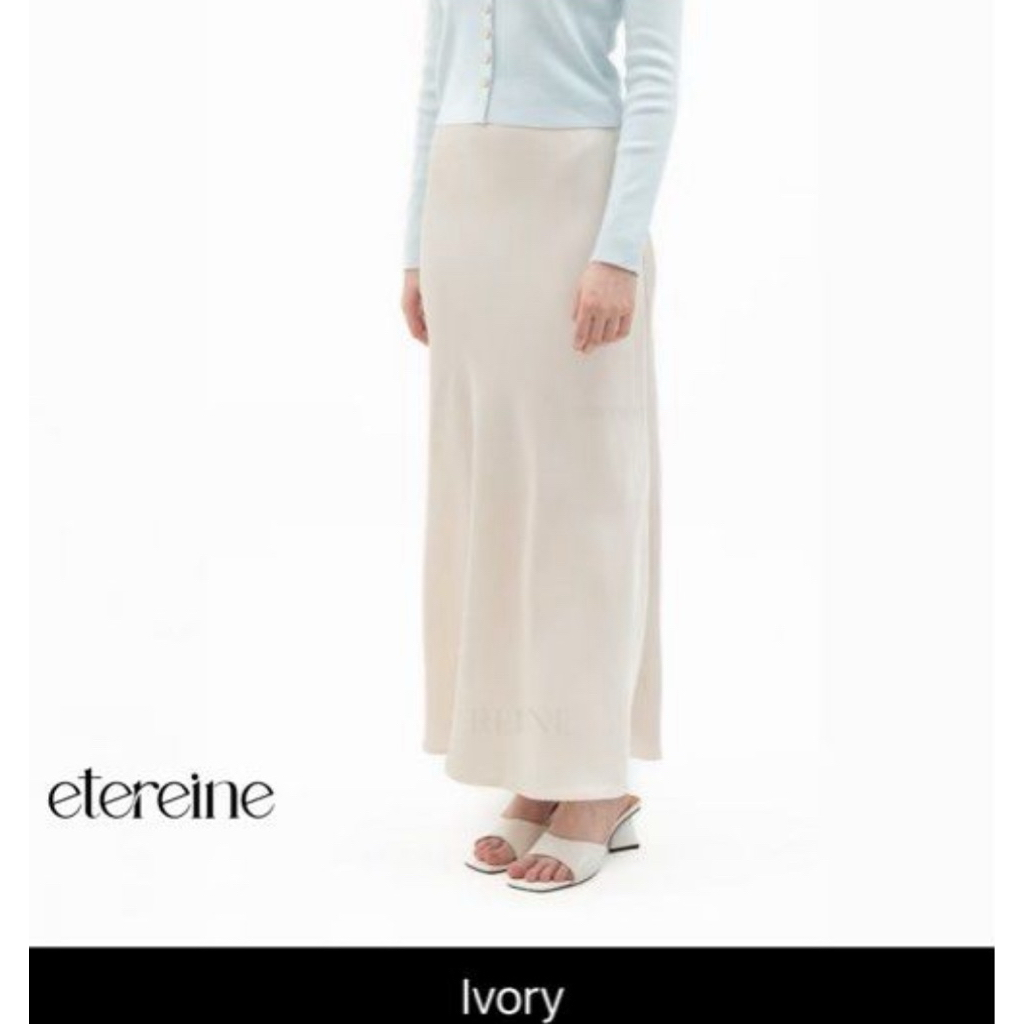 eteraine - satin skirt ivory