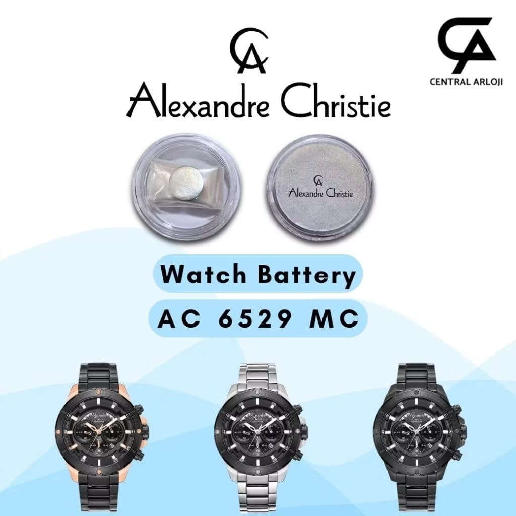 Baterai Jam Tangan Alexandre Christie 6529 MC Original