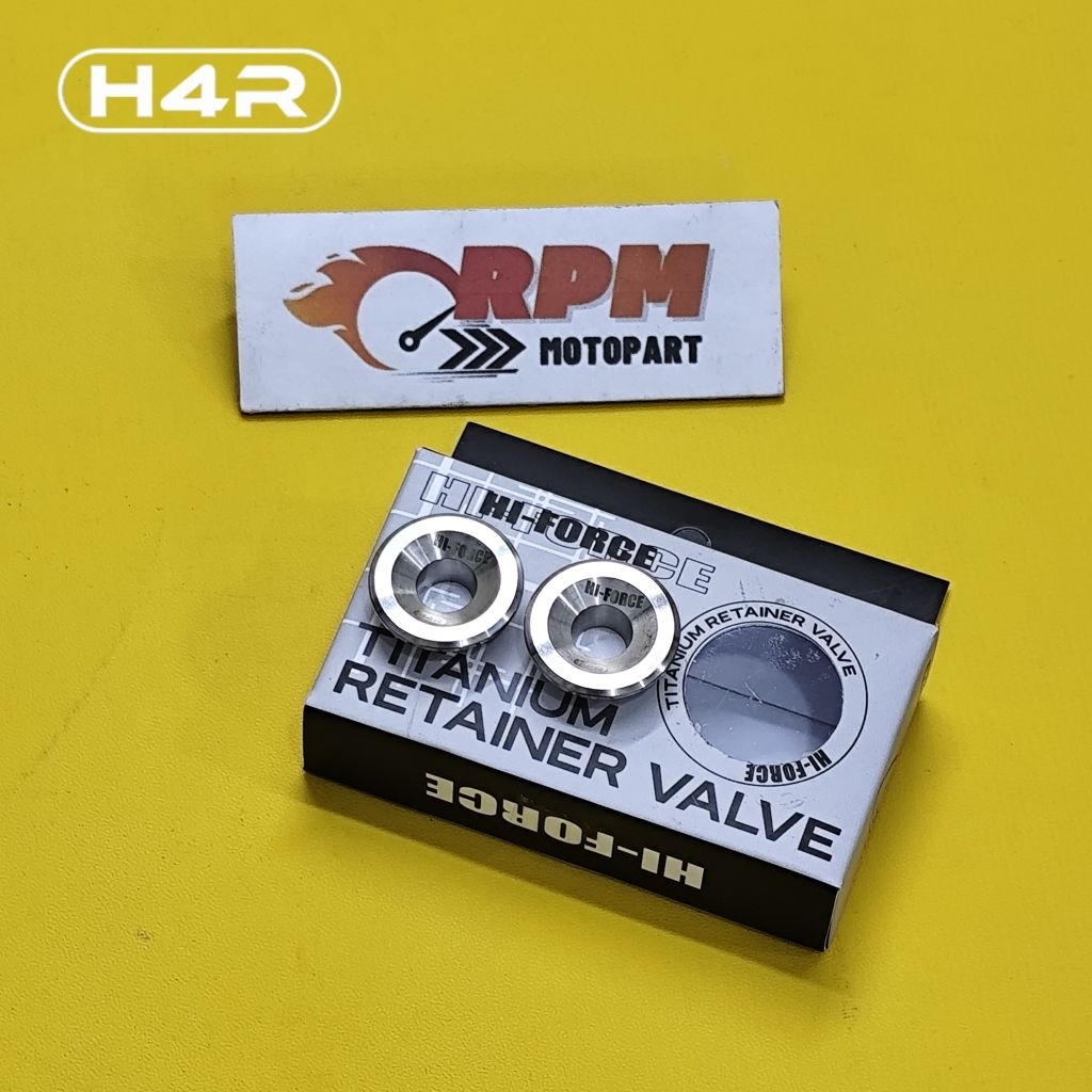 Retainer H4R Rentener Klep Titanium Batang 5mm Universal Mio Smile Sporty Beat Scoopy Mx King Satria