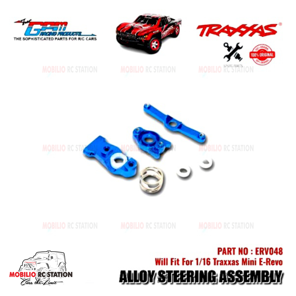 GPM Part #ERV048 Alloy Steering Assembly for Traxxas 1:16 Mini E-Revo - 3 Pcs