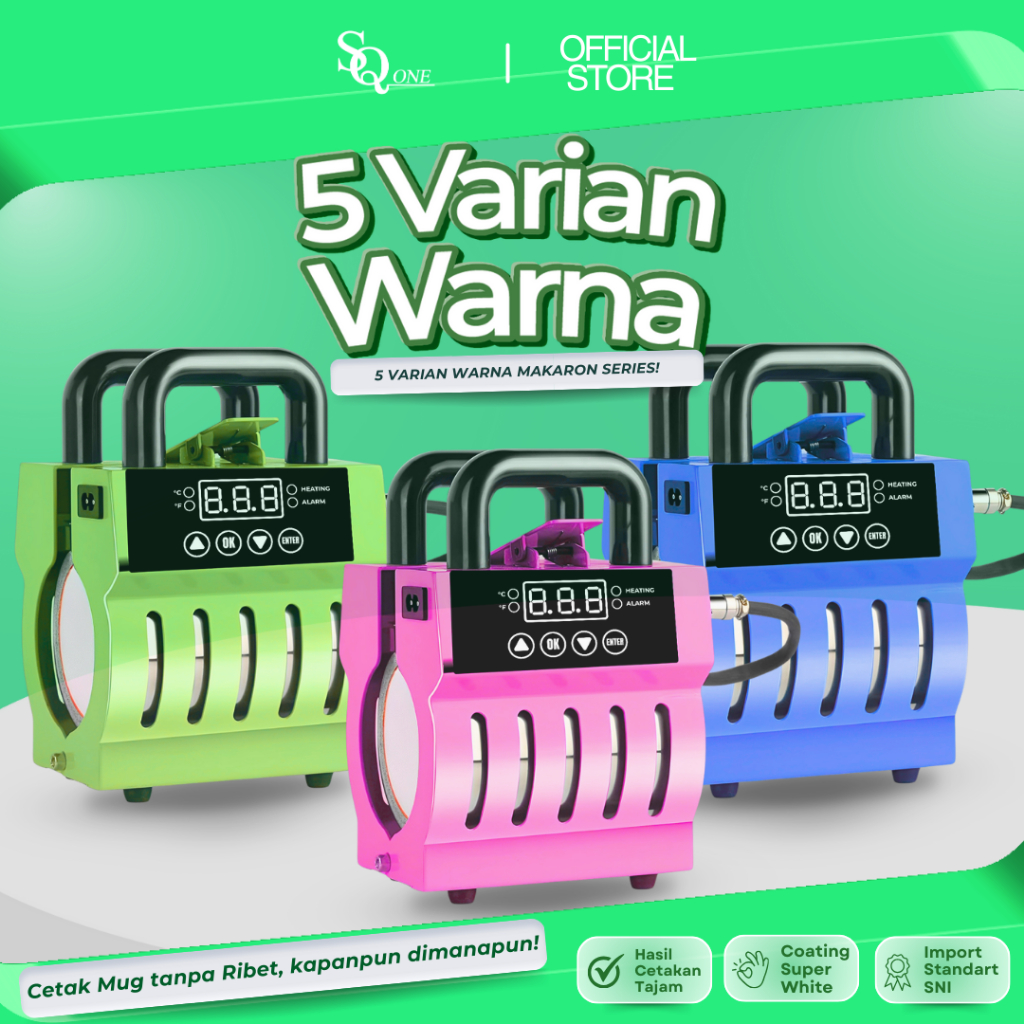 Mesin Press Mug SQ One - Mesin Cetak Mug Sublimasi Profesional