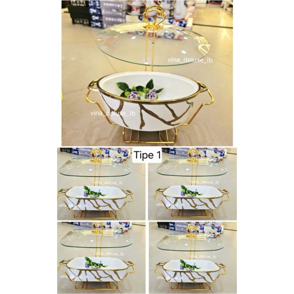 Prasmanan Keramik Set Gold 4+1 Avante