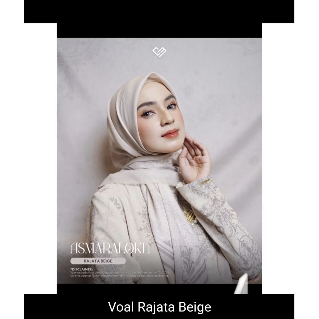 Lelangan COVERME Segi 4 Printing Radjata Beige