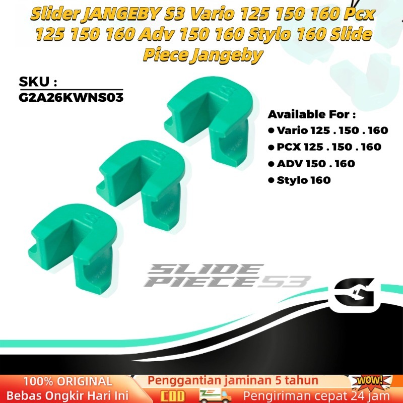 Slider JANGEBY S3 Vario 125 150 160 Pcx 125 150 160 Adv 150 160 Stylo 160 Slide Piece Jangeby