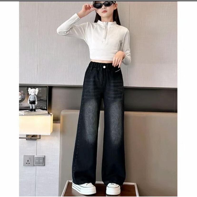 Celana Kulot Anak Perempuan Usia 7-14 Tahun - Celana Kulot Anak Remaja Perempuan - Celana Jeans Anak