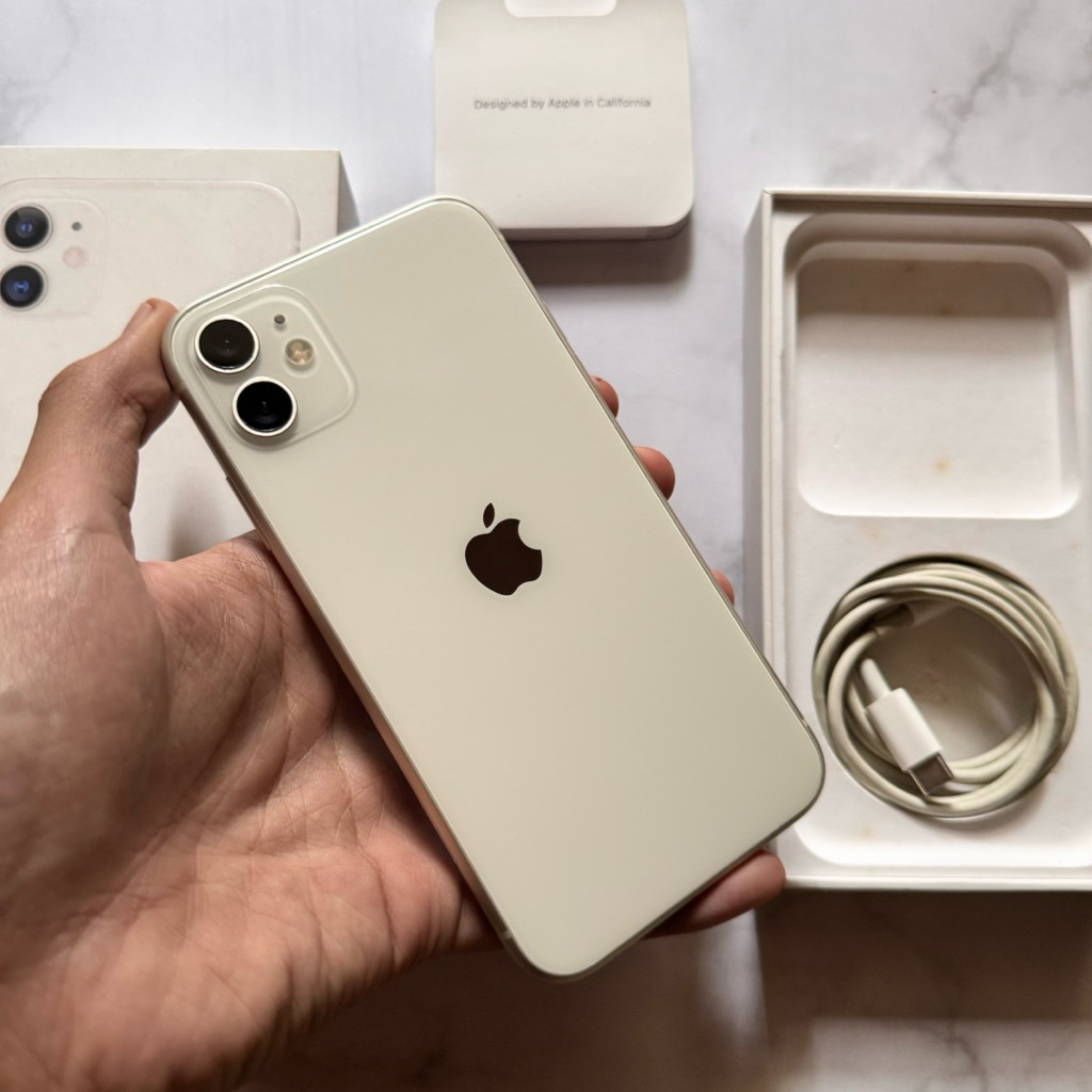 iPhone 11 128GB iBox Second Fullset Original Putih