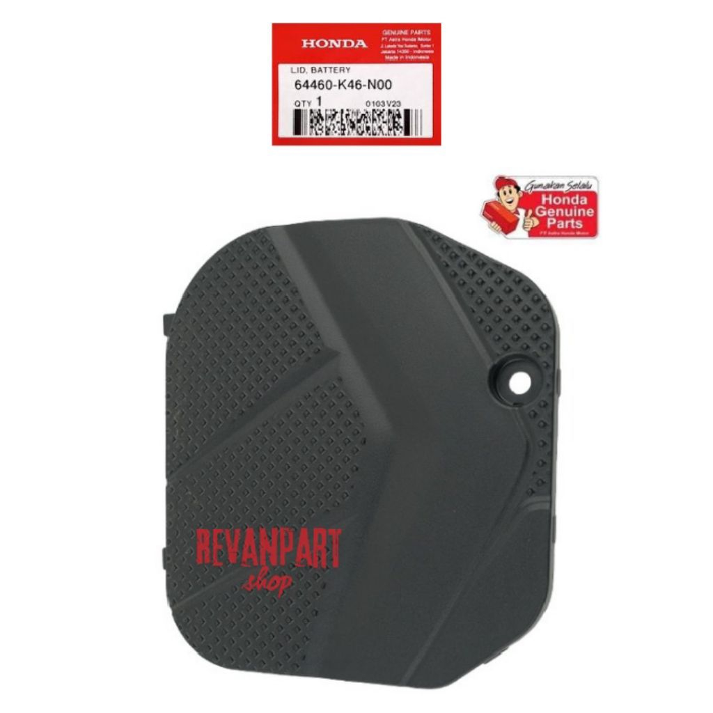 64460K46N00 COVER TUTUP AKI LID BATTERY VARIO 110 FI STARTER KASAR 2014-2015 ORIGINAL HONDA GENUINE 
