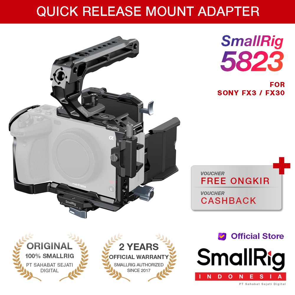 SmallRig Cage Kit for Sony FX3 / FX30 5823