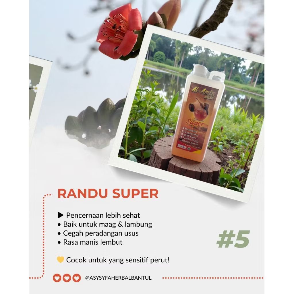 Madu Al-amin Randu super - madu murni