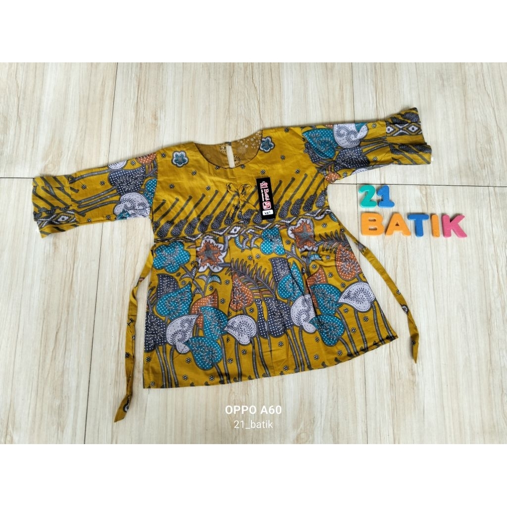 atasan batik anak perempuan 8-9 tahun/blouse batik anak