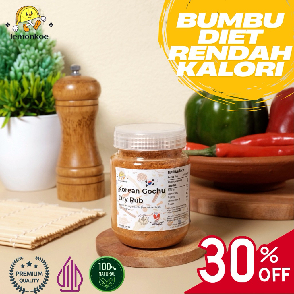 Lemonkoe Bumbu Marinasi Dry Rub Korean Gochu Dry Rub