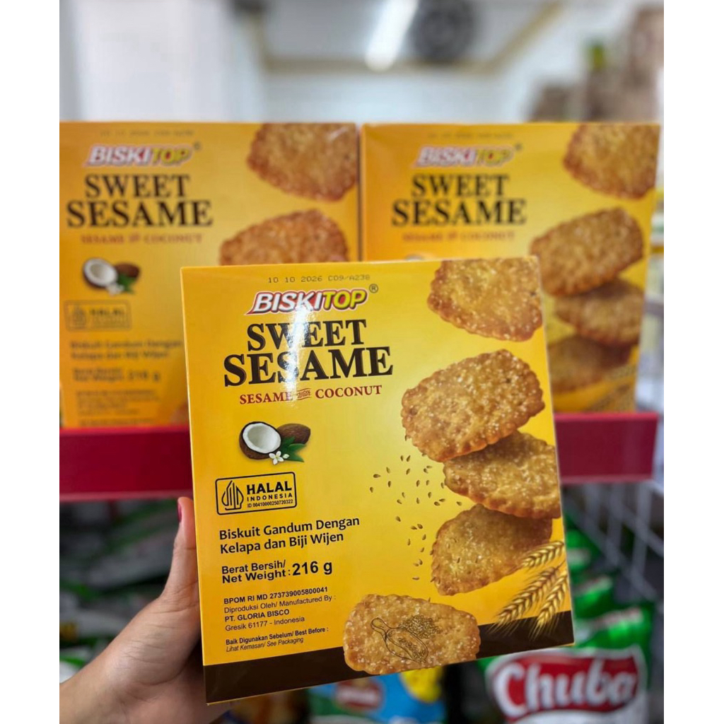 BISKITOP SWEET SESAME 216gram Box