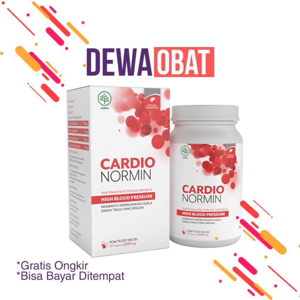 Cardionormin Asli Obat Herbal Atasi Hipertensi Darah Tinggi Stroke Jantung Original BPOM