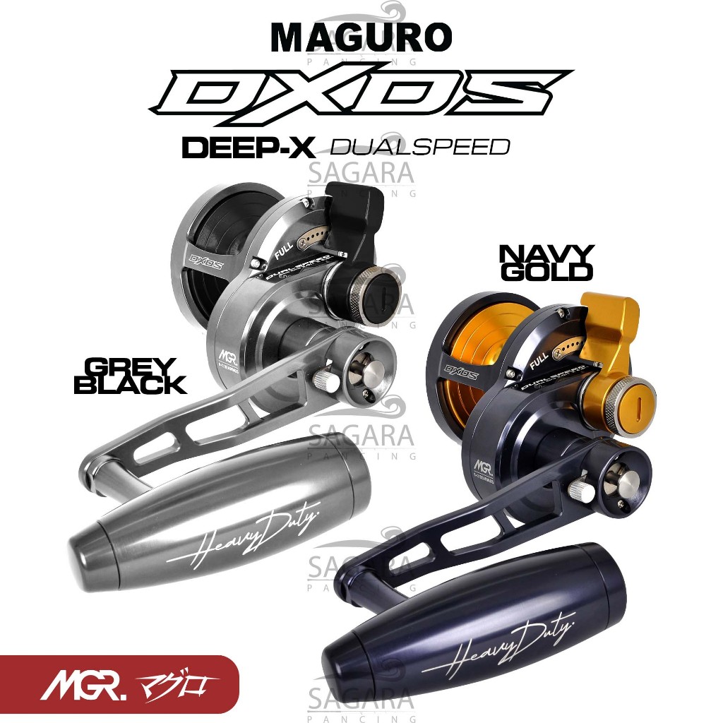 Reel Maguro Deep X DS 400 | 500 | 600 | Reel OH Level Drag Double Ratio | Reel Over Head