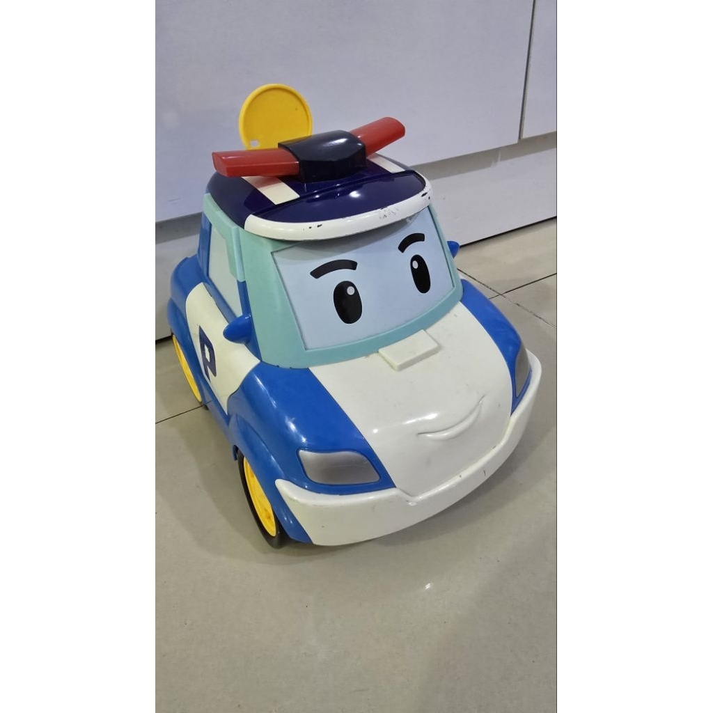 Celengan ROBOCAR POLI Kids Toys (PRELOVED) / Mainan Mobil Polisi