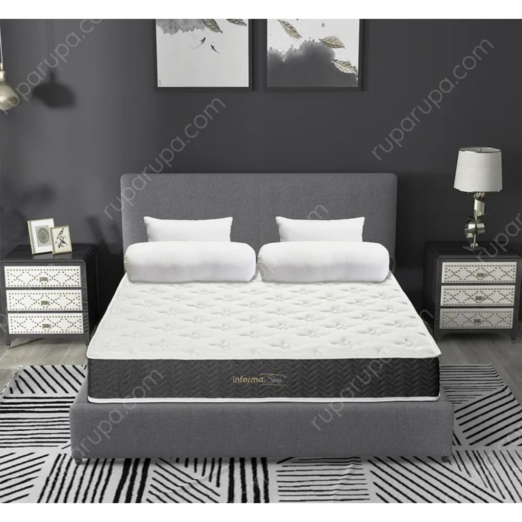 (FREE ONGKIR DAN RAKIT) Informa Sleep 160x200x20 Cm Cusco-2 Kasur Pocket Springbed In Box - Putih