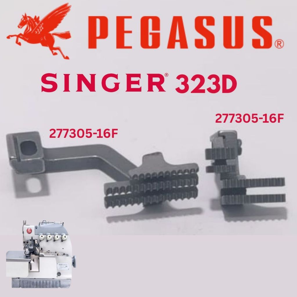 277305-16F - 277303-16F Gigi / Feed Dog Benang 4 Mesin Jahit Obras PEGASUS EX / SINGER 323D