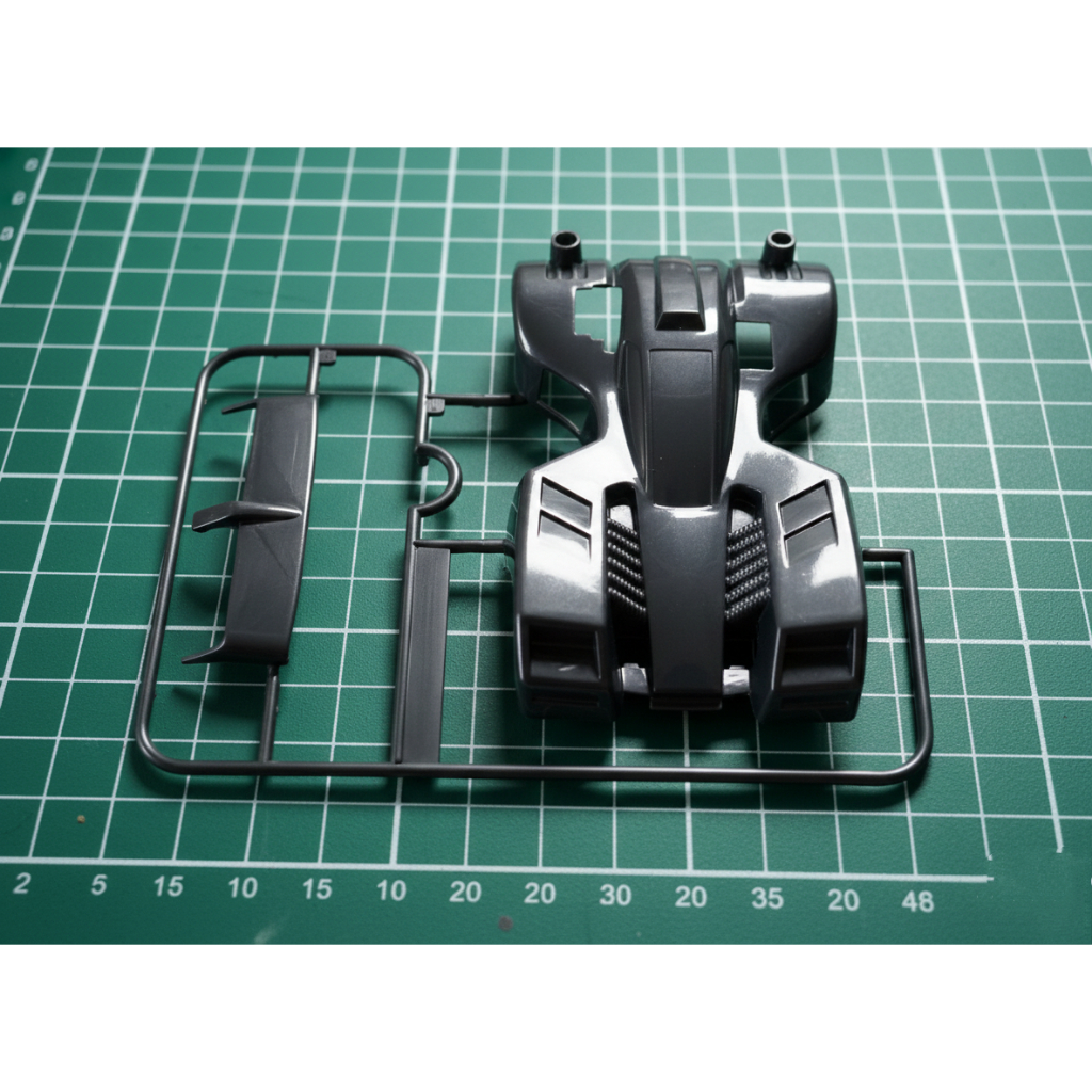 Body Tamiya Tridagger X Grey Abu abu for Chassis Super 1 kualitas AULDEY