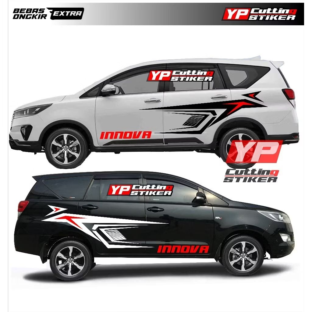 Sticker mobil Innova ceker stiker list terlaris mobil Innova stiker Innova keren terbaru