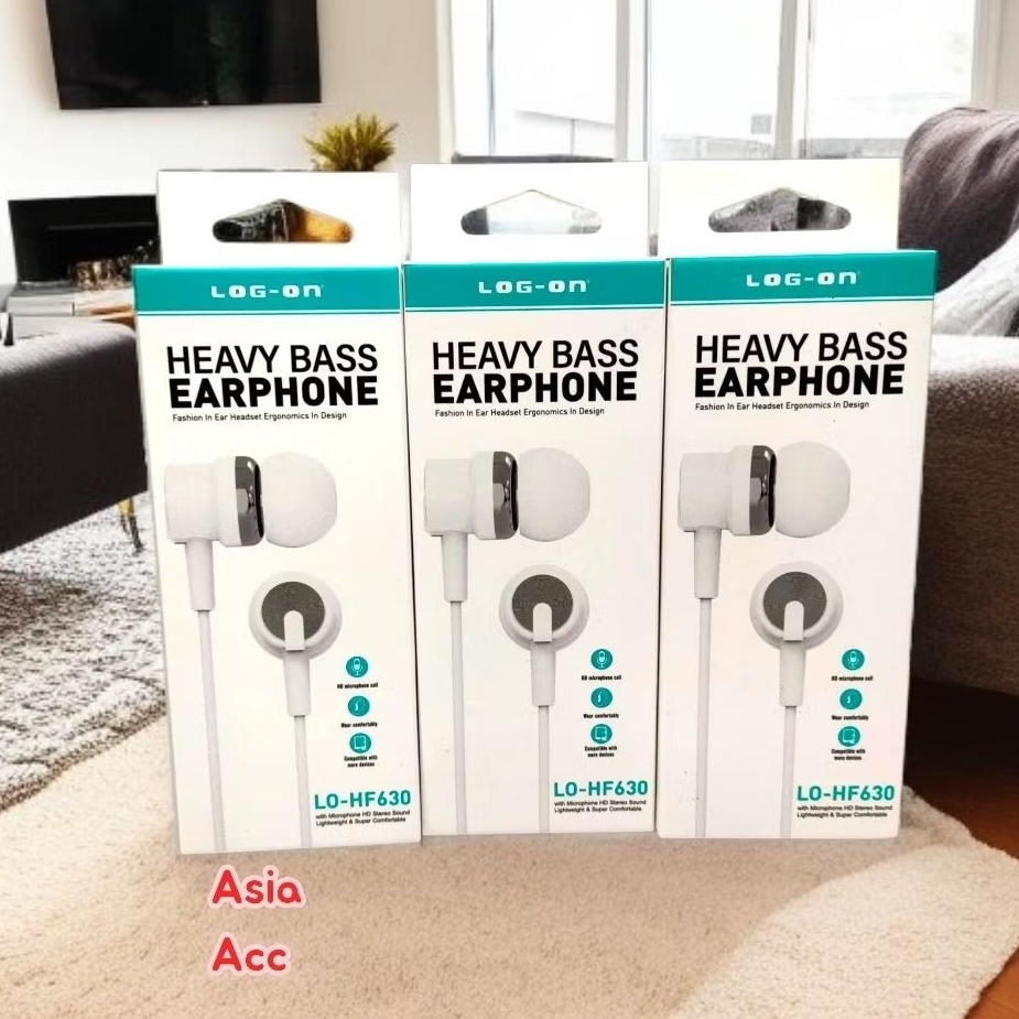 Headset LOG-ON HF630 ExtraBass Earphone Hansfree LOG-ON HF630 Handset HF LOG-ON HF630 Original