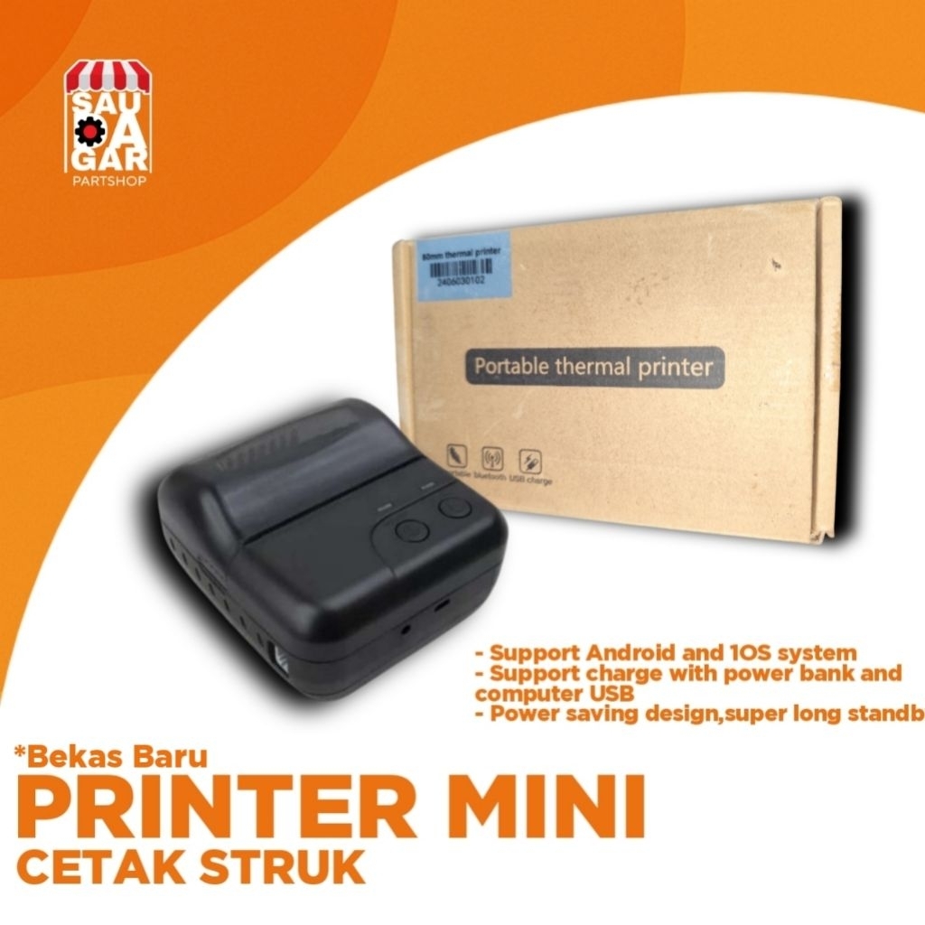 Printer Mini Portable Printer Struk