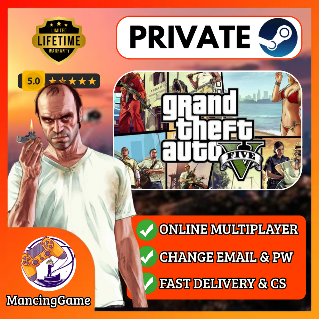 Grand Theft Auto V GTA 5 + PREMIUM EDITION | PC STEAM ACCOUNT MULTIPLAYER ONLINE