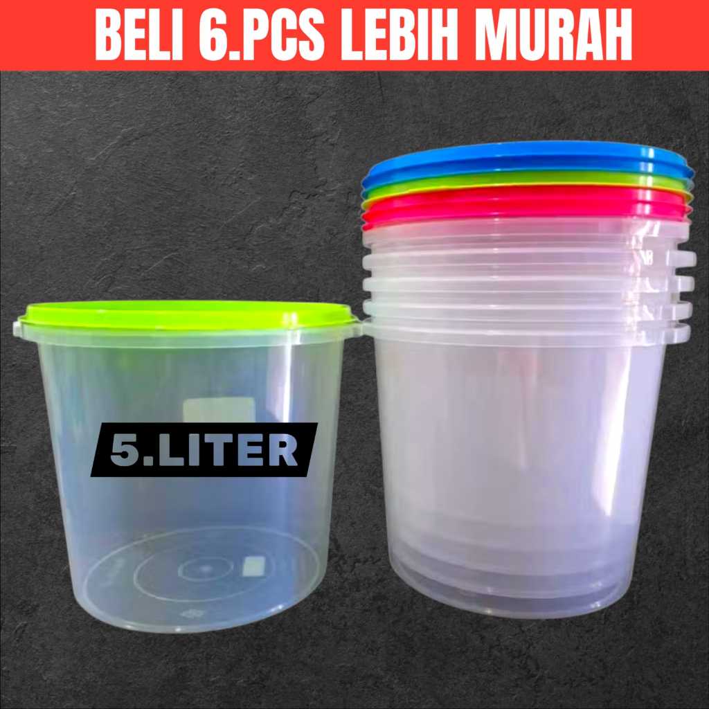 TOPLES KERUPUK / TOPLES PEYEK KAPASITAS 5 LITER PLASTIK
