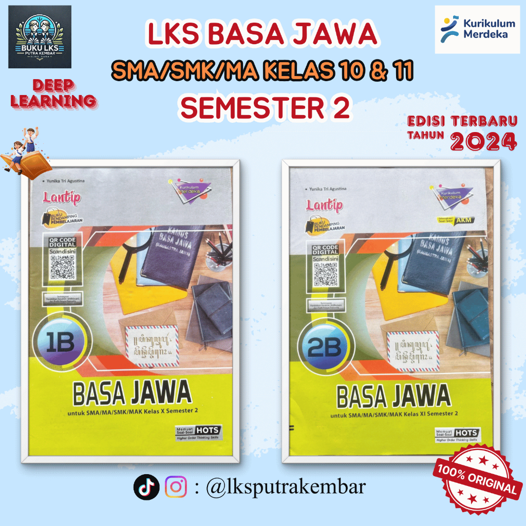 LKS LANTIP BAHASA JAWA (JATIM)  KELAS 10 & 11 SEMESTER 2 KURIKULUM MERDEKA-LANTIP EDISI 2024