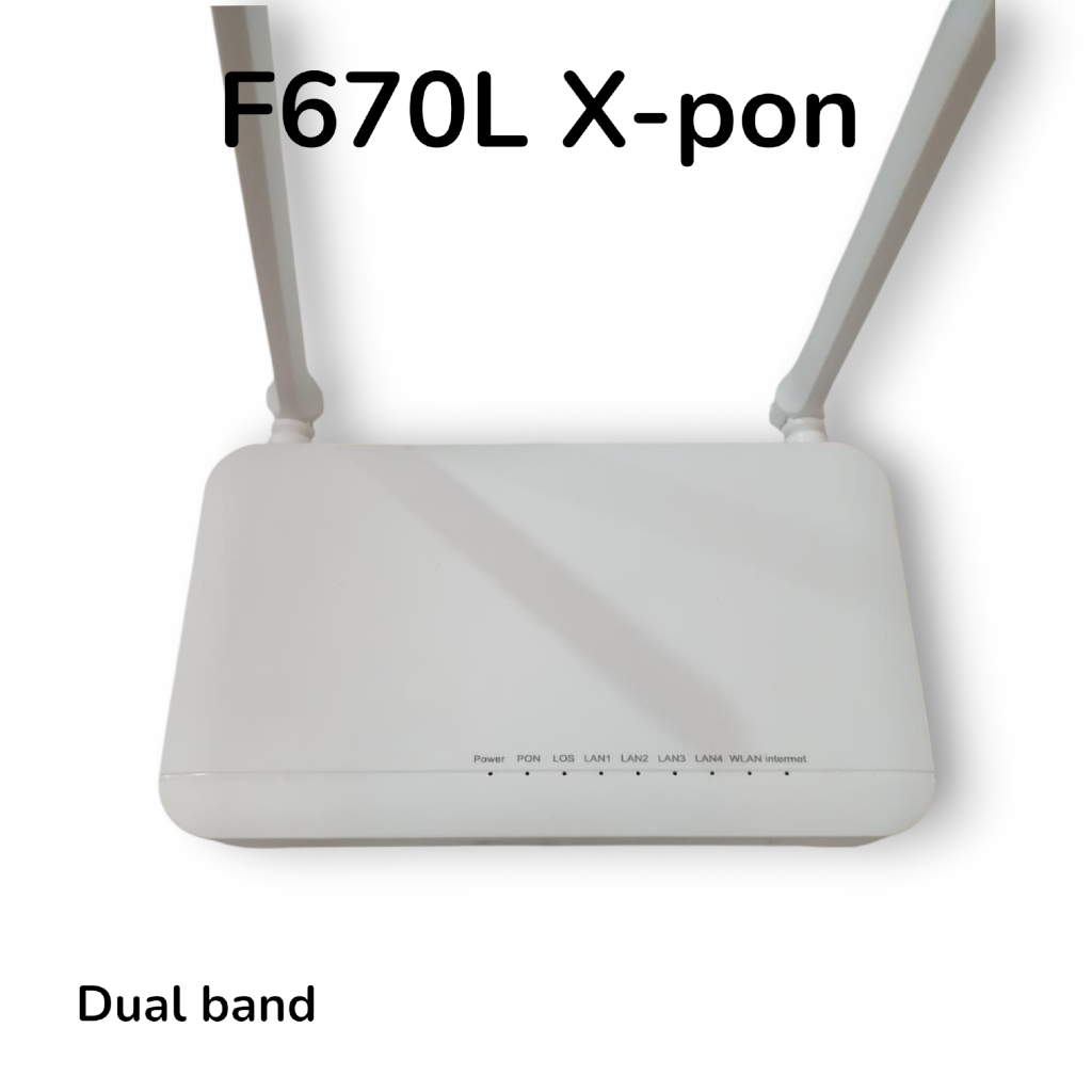 Modem F670 L Xpon Dual Band modem Epon-Gpon Incude adaptor