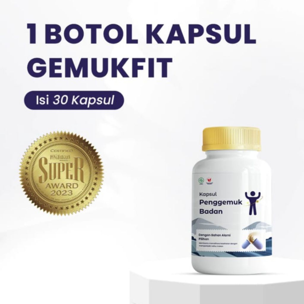 Kapsul Gemuk Fit | 30 Kapsul Gemukfit Penambah Berat Badan Obat Gemuk Obat Penambah Nafsu Makan Herb