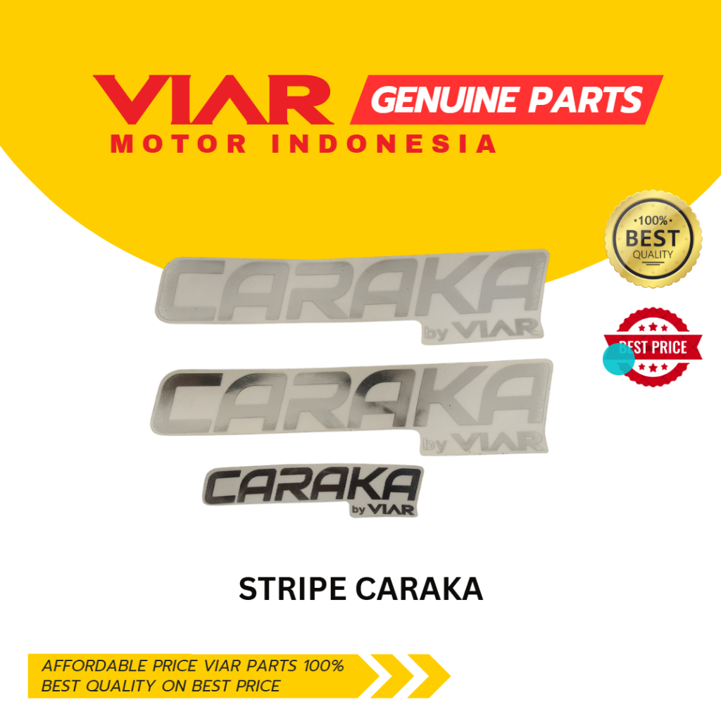 STIKER SEPEDA LISTRIK VIAR CARAKA | STRIPE CARAKA
