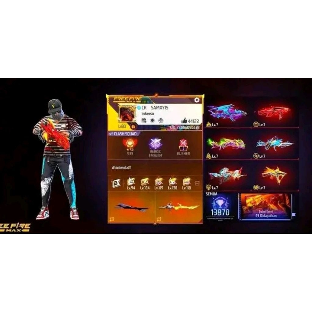 Akun Free Firee Sultan