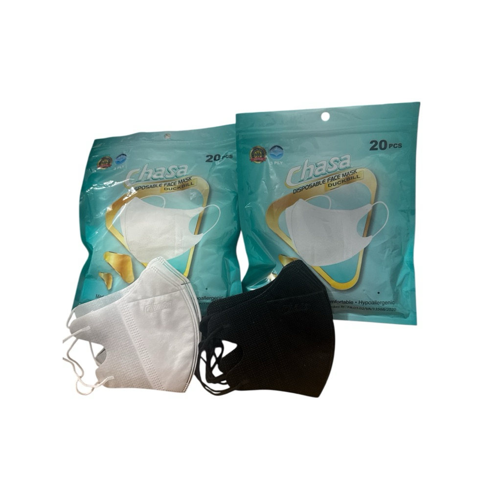 DBCHASA-MASKER DUCKBILL CHASA 20 pc sachet EMBOS ORIGINAL