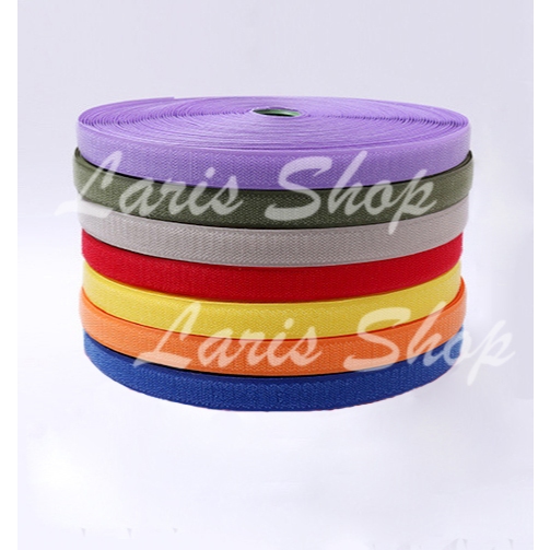 Velcro 1 inch ( 2,5 cm ) Perekat Kain Velkro Prepetan Organizer Cable Ties Warna Warni Krem Coklat M