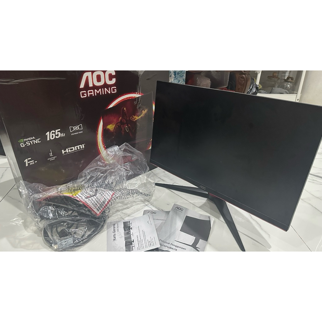 Monitor LED AOC 24G2SPU 24" IPS 1080p HDMI DP 165Hz Speaker (BEKAS)