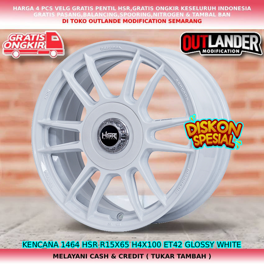 Velg racing untuk mobil Karimun| Estilo| Splash| Swift| WagonR| Esteem| dll velg hsr kencana R15