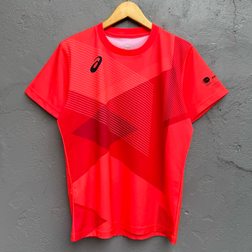 kaos jersey olahraga running asics japan olympic jo1