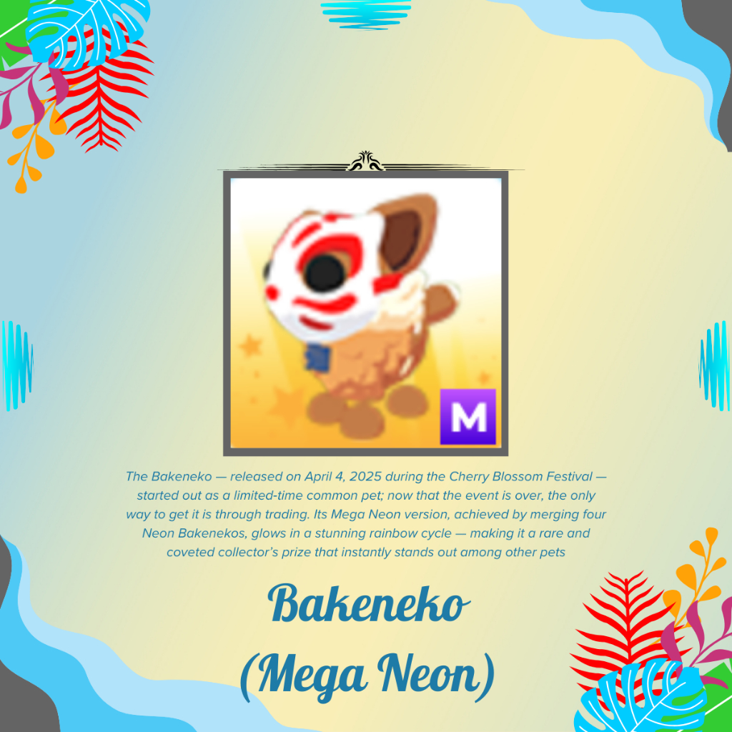 Adopt Me Mega Neon Bakeneko No Potion AdoptMe M Bakeneko No Pot