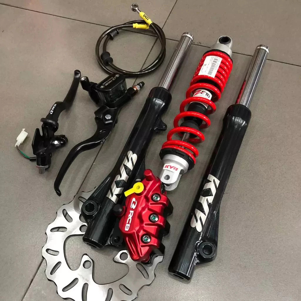 Full Paketan     PNP Ni bosku ,,  paketan sistem pengereman depan RCB + shockbreaker depan belakang 