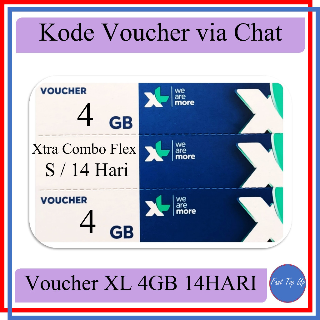 CHAT Voucher Xtra Combo Flex S 4GB 14Hari