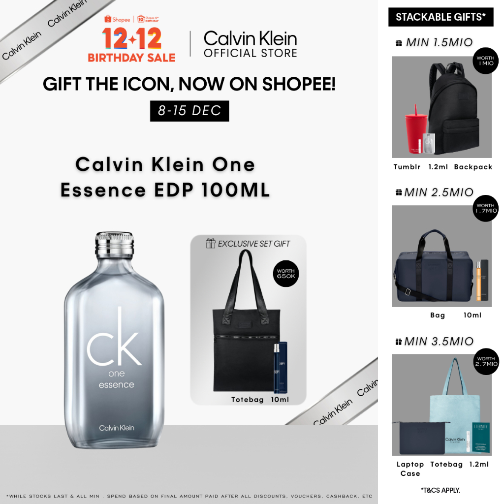 Calvin Klein CK One Essence 30th Anniversary Parfum EDP 100ml - For Everyone (Unisex Perfume Fragran