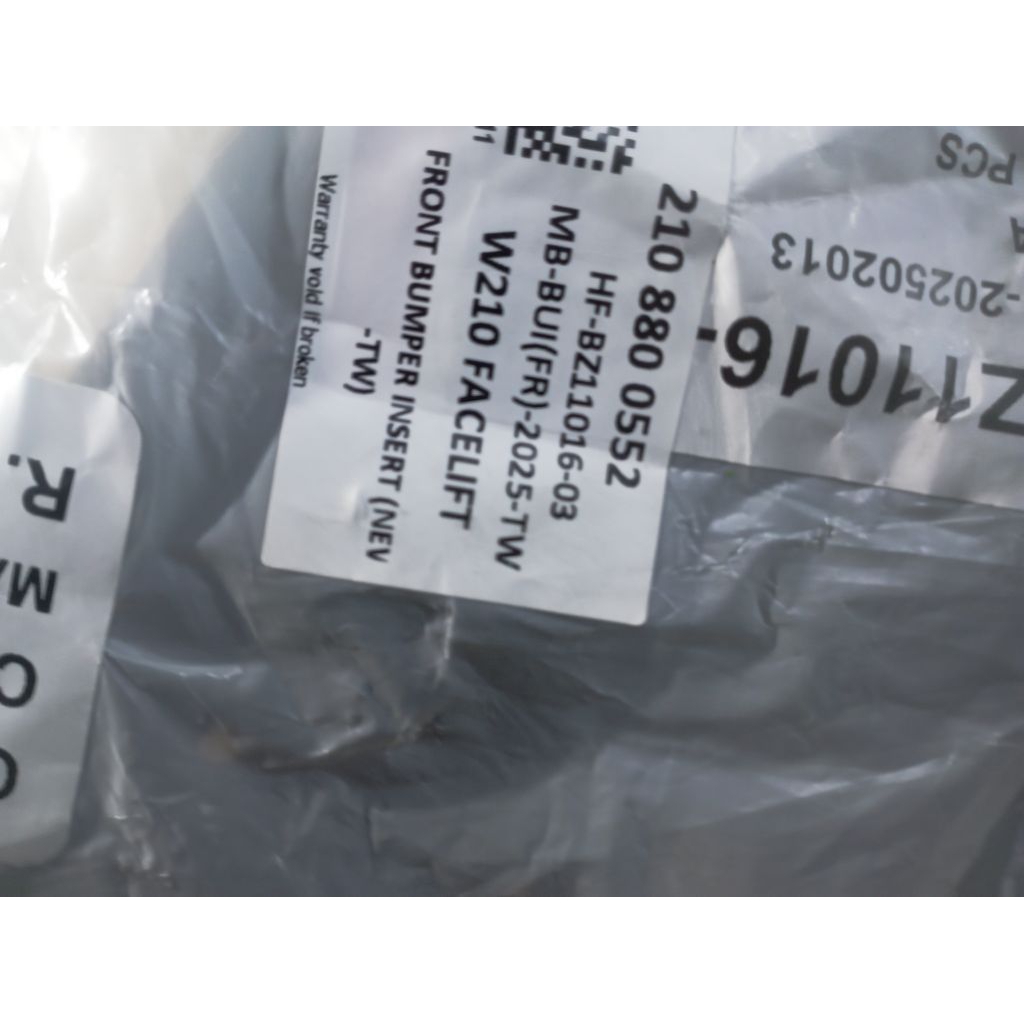 Breket front bumper depan Mercedes Benz W 210 Facelift & Washer