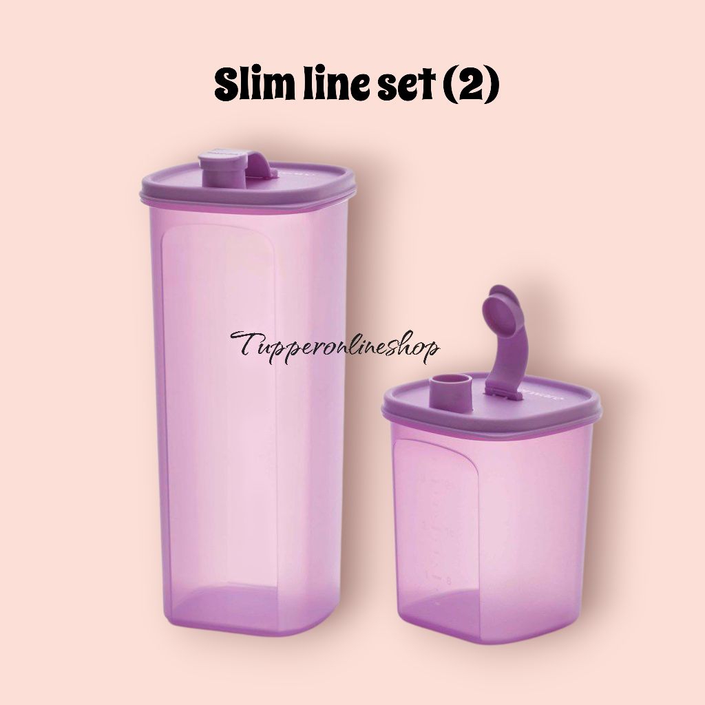 Slim line tupperware set / duo slim line tupperware