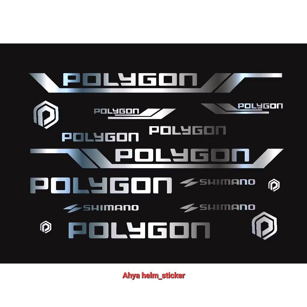 Cutting sticker sepeda POLYGON MTB